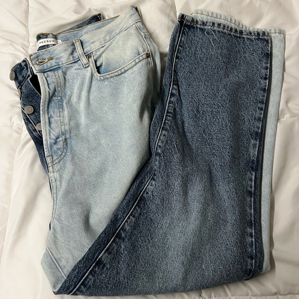 Pac Sun High Rise Straight Jeans